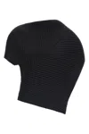Issey Miyake Soft Fold Pleats Top In Black
