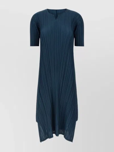 ISSEY MIYAKE SOFTLY DRAPED DRESS SHORT SLEEVES