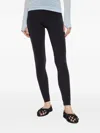 Issey Miyake Speckled Elastic-waistline Leggings In Black