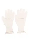Issey Miyake Off-white Chunky Wool Acc Gloves In Neutrals