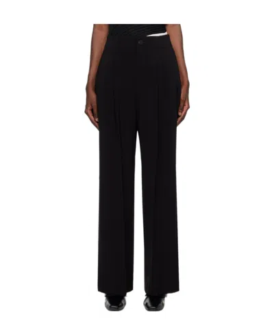 Issey Miyake Square One Casual Pants In Black