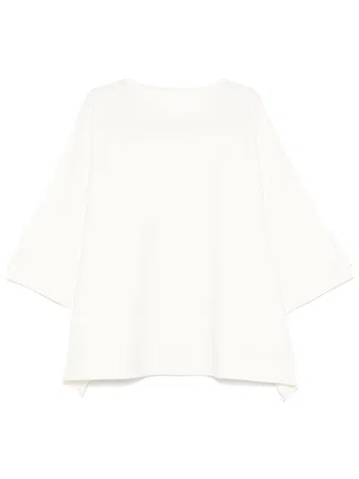 Issey Miyake Square Rib Ap Sweater In White