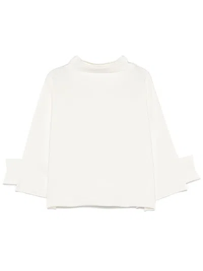 Issey Miyake Square Rib Ap Sweater In White
