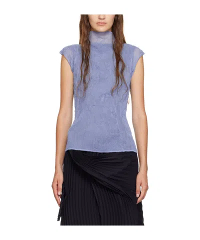 Issey Miyake Stand-neck Vest In Multicolor