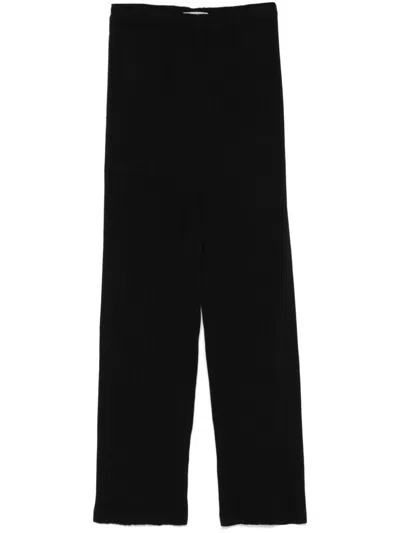 Issey Miyake Straigh Leg Trousers In Black