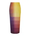 Issey Miyake Multicolor Photon Midi Skirt In Yellow