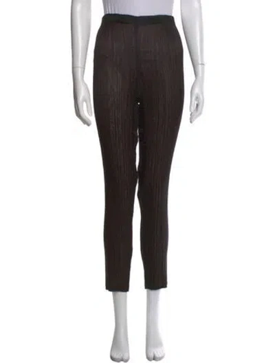 Pre-owned Issey Miyake Straight Leg Pants In Black