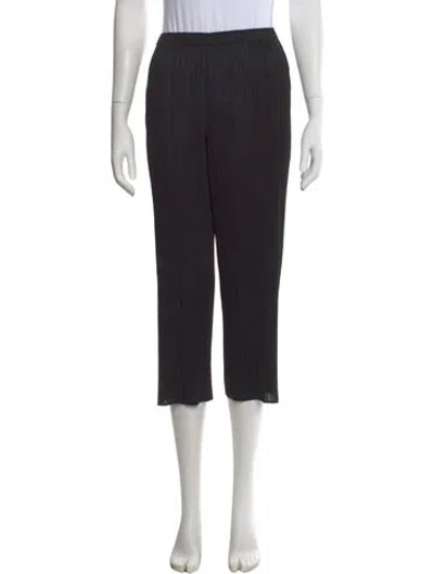 Pre-owned Issey Miyake Straight Leg Pants In Black