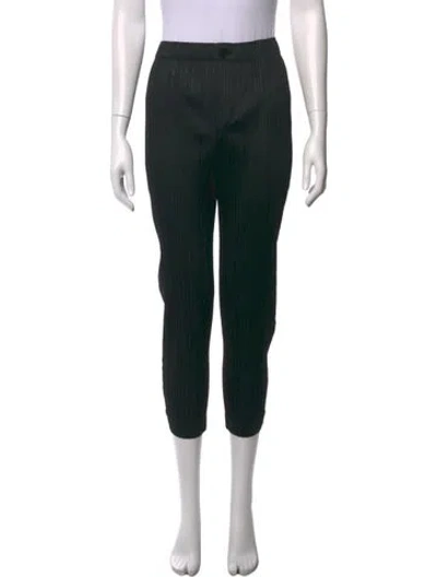 Pre-owned Issey Miyake Straight Leg Pants In Black