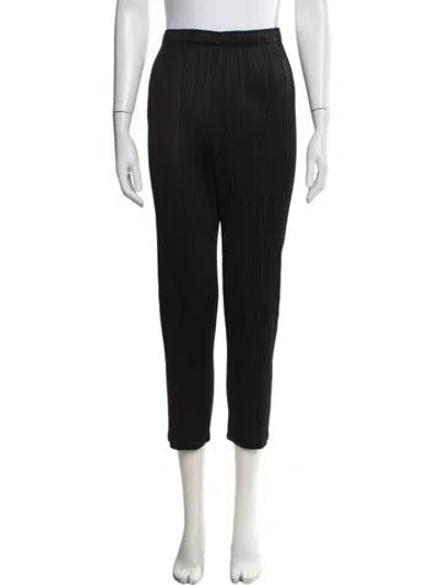Pre-owned Issey Miyake Straight Leg Pants In Black