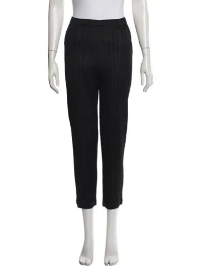Pre-owned Issey Miyake Straight Leg Pants In Black