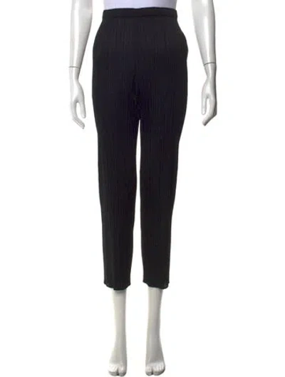 Pre-owned Issey Miyake Straight Leg Pants In Black