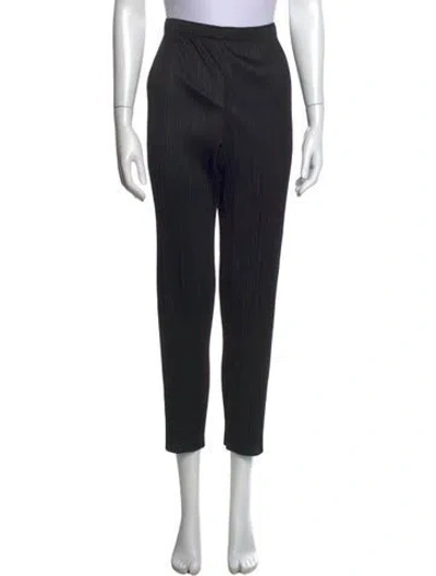 Pre-owned Issey Miyake Straight Leg Pants In Black