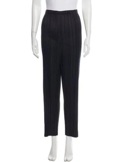 Pre-owned Issey Miyake Straight Leg Pants In Black