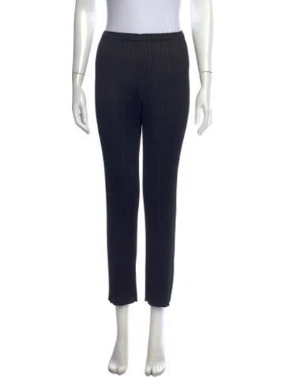 Pre-owned Issey Miyake Straight Leg Pants In Black