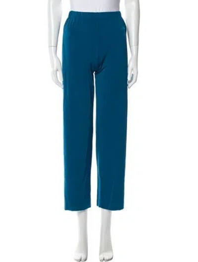 Pre-owned Issey Miyake Straight Leg Pants In Blue