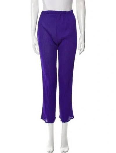 Pre-owned Issey Miyake Straight Leg Pants In Blue