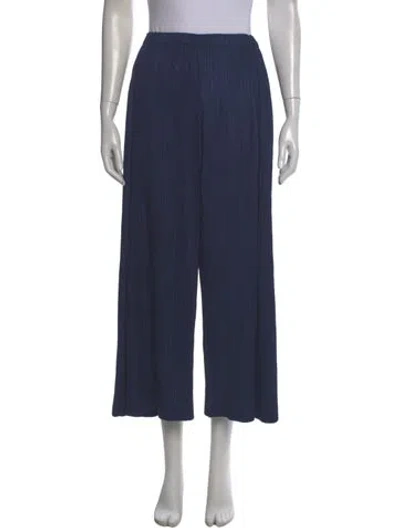 Pre-owned Issey Miyake Straight Leg Pants In Blue