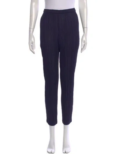 Pre-owned Issey Miyake Straight Leg Pants In Blue