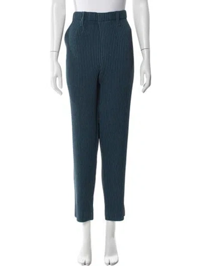 Pre-owned Issey Miyake Straight Leg Pants In Blue