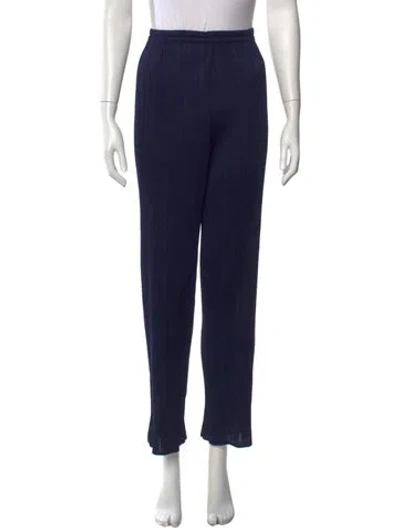 Pre-owned Issey Miyake Straight Leg Pants In Blue