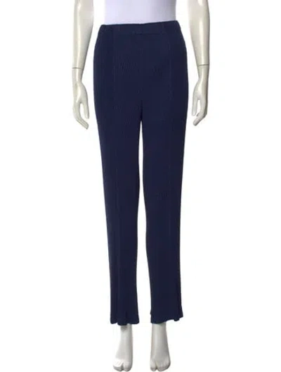 Pre-owned Issey Miyake Straight Leg Pants In Blue