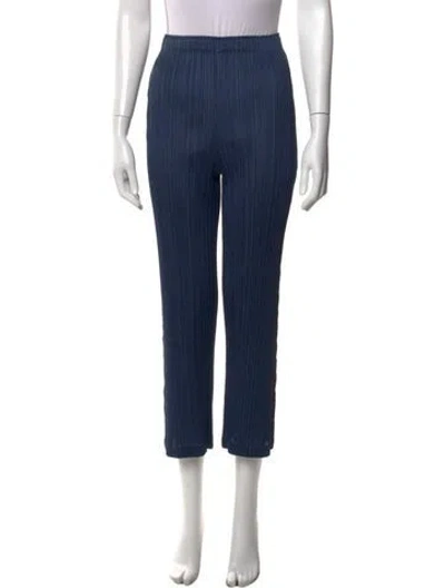 Pre-owned Issey Miyake Straight Leg Pants In Blue