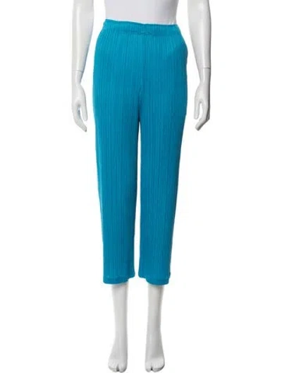 Pre-owned Issey Miyake Straight Leg Pants In Blue