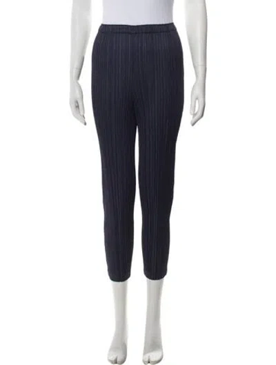 Pre-owned Issey Miyake Straight Leg Pants In Blue
