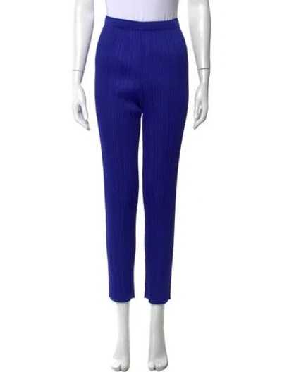 Pre-owned Issey Miyake Straight Leg Pants In Blue
