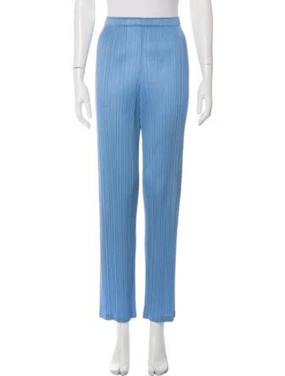 Pre-owned Issey Miyake Straight Leg Pants In Blue