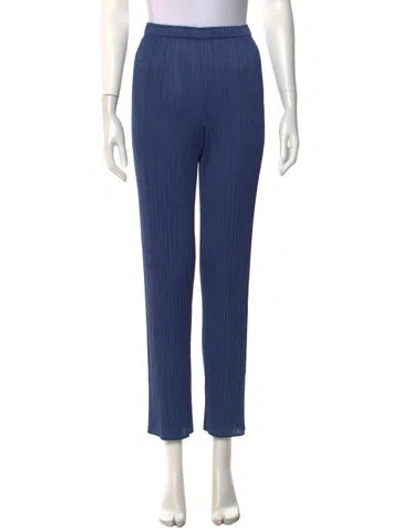 Pre-owned Issey Miyake Straight Leg Pants In Blue