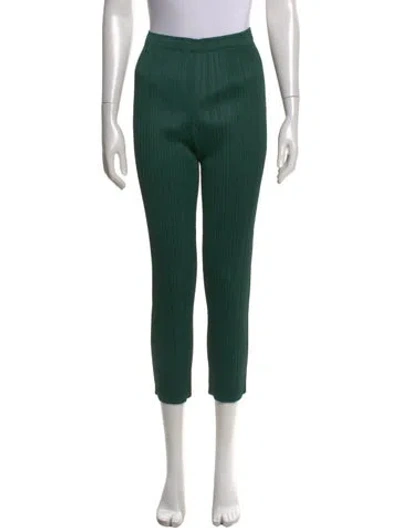 Pre-owned Issey Miyake Straight Leg Pants In Green