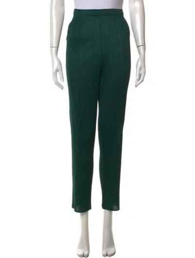 Pre-owned Issey Miyake Straight Leg Pants In Green