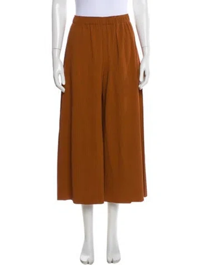 Pre-owned Issey Miyake Straight Leg Pants In Orange