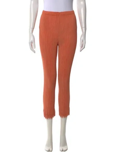 Pre-owned Issey Miyake Straight Leg Pants In Orange