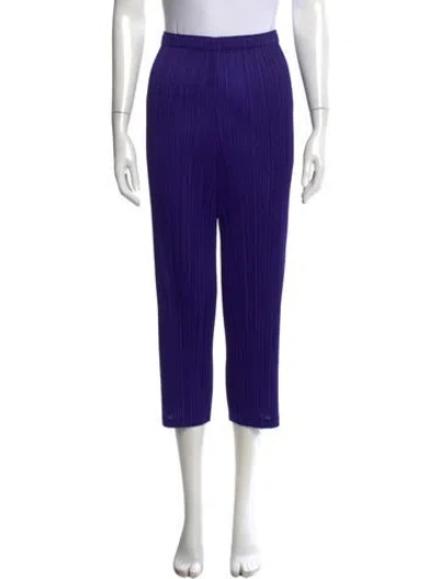 Pre-owned Issey Miyake Straight Leg Pants In Purple
