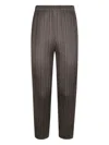 Issey Miyake Straight-leg Trousers In Grey