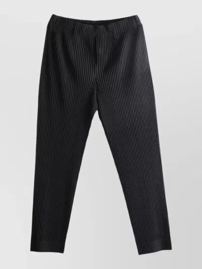 Issey Miyake Straight-leg Trousers In Black