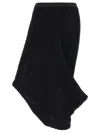 Issey Miyake Asymmetric Skirt In Black