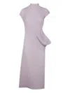 Issey Miyake Stream Dress In Purple