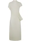 Issey Miyake Stream Dress In Neutral