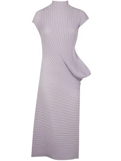 Issey Miyake Stream Dress In Red