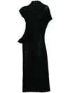 Issey Miyake Women Stream Long Dress In Black