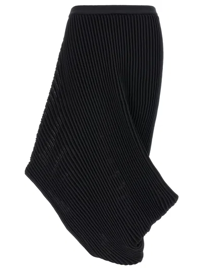 ISSEY MIYAKE STREAM SKIRTS BLACK