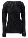 Issey Miyake Black Stream Top In Black