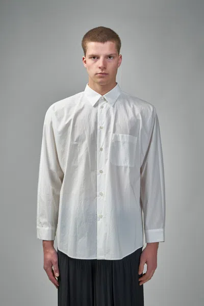 Issey Miyake Streamline Shirt In White