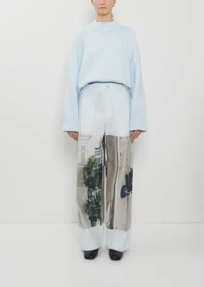 Issey Miyake Street View Washi Paper Pant In Blue