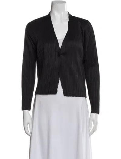 Pre-owned Issey Miyake Striped Blazer In Multi