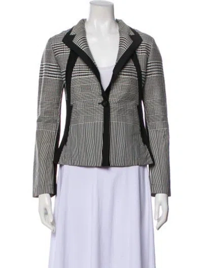 Pre-owned Issey Miyake Striped Blazer In Multi